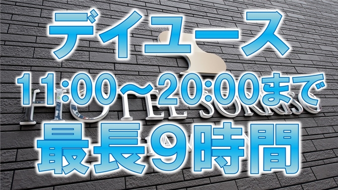 【デイユース☆１１：００〜２０：００まで最大９時間】《ＶＯＤ視聴無料☆ＬＡＮ環境完備》